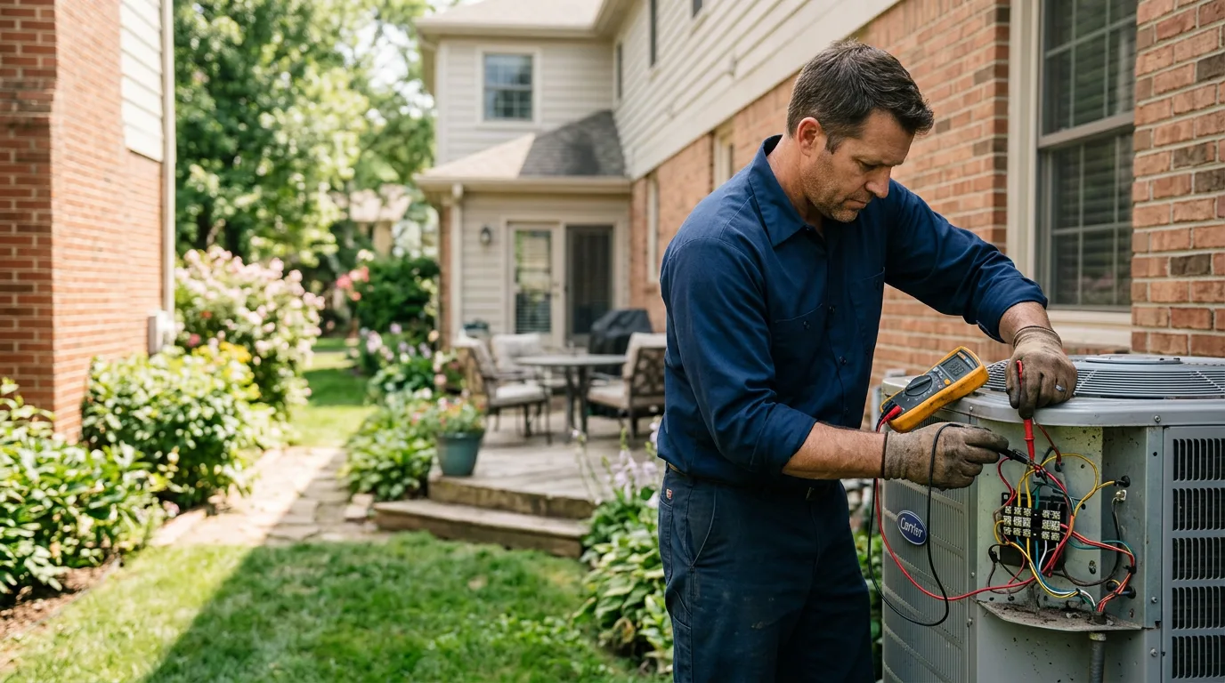 HVAC technician working near Batesland, SD